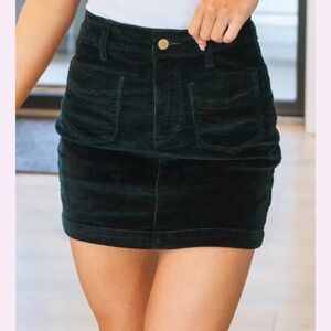 NEW Judy Blue Emerald Green Mini Pencil Skirt
